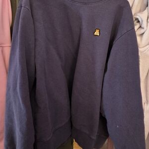 xl teddy fresh unisex Navy Blue Sweater with Bear Patch
